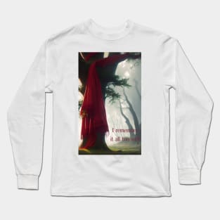 Red Scarf in Tree Lyrics Long Sleeve T-Shirt